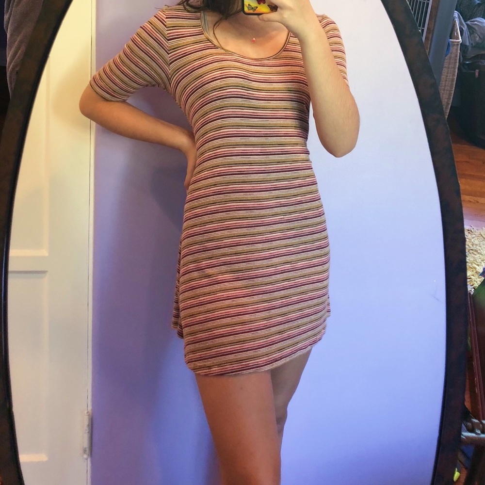 striped t-shirt dress from american apparel!